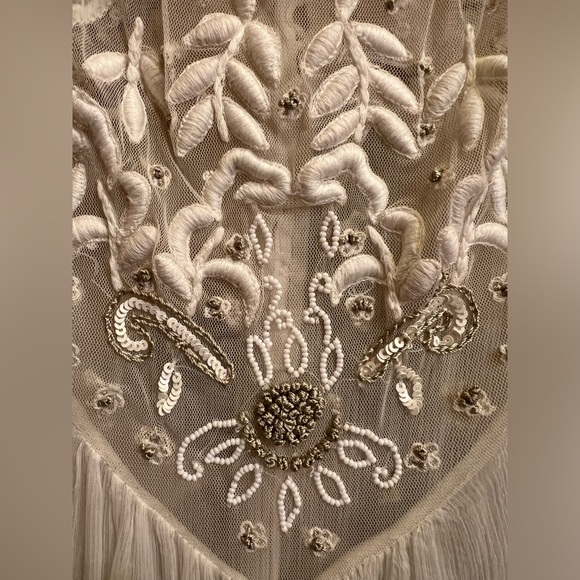 Vintage Free People Beaded Off-Shoulder Dress in Excellent Condition! Stunning! - Picture 6 of 16